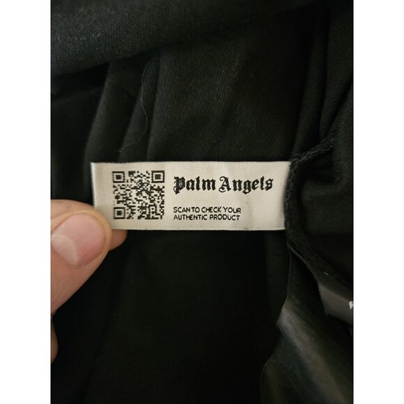 Palm Angels Shirt Mens Small Black Classic Logo Oversized Streetwear Tee - Picture 12 of 12